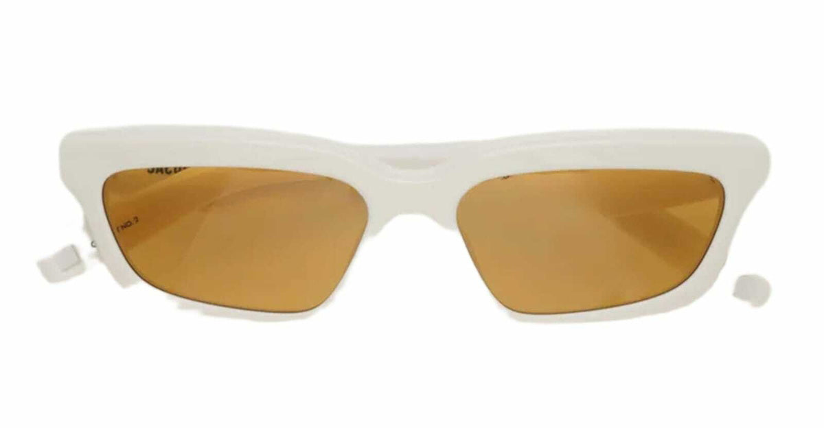 Jacquemus Salon - White / Amber Lens Sunglasses
