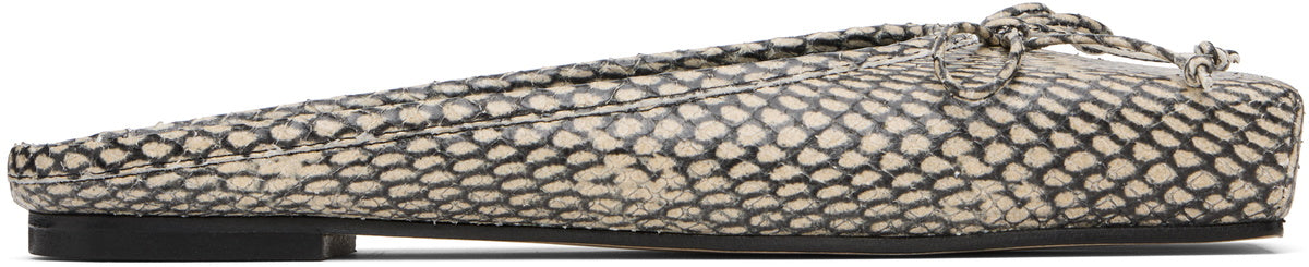 JACQUEMUS Beige 'The flat Ballet mules' Flats