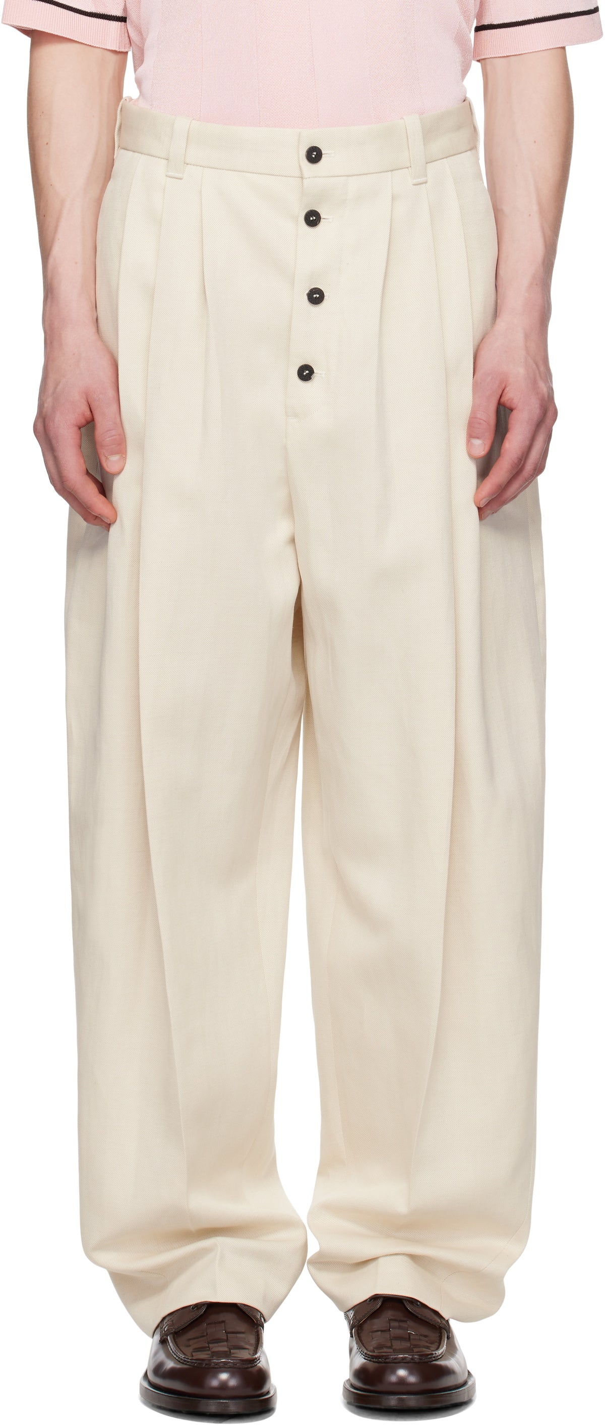 JACQUEMUS Beige 'The Fernando' Trousers