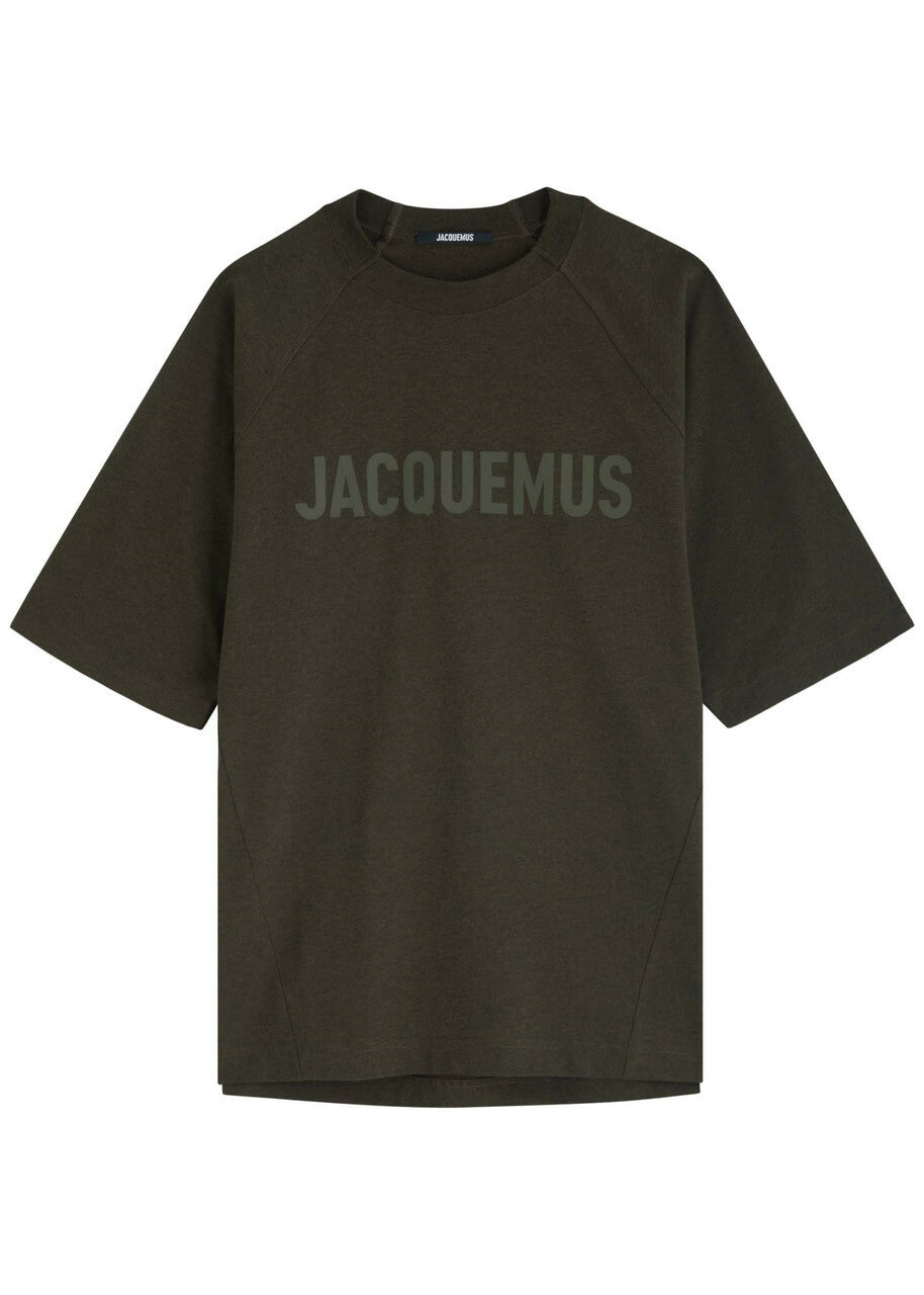 Jacquemus Le T-shirt Typo Cotton T-shirt Brown