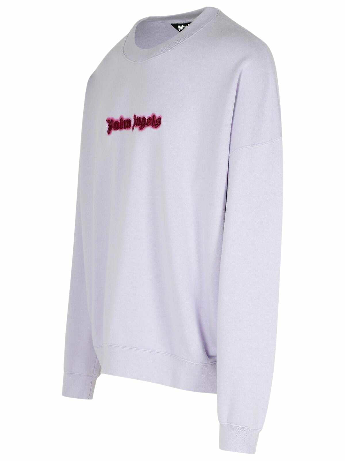 Palm Angels neon Lilac Cotton Sweatshirt