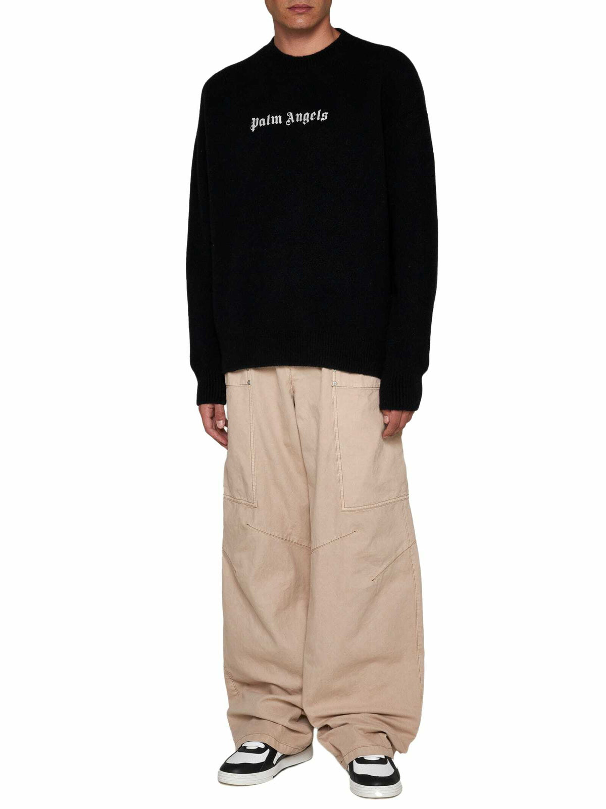 Palm Angels Logo Crewneck Sweater