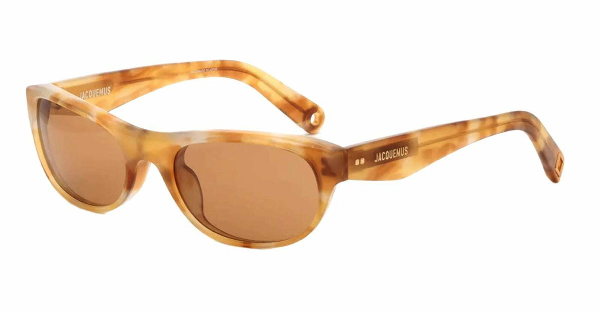 Jacquemus Sole - Beige T-shell / Tobacco Lens Sunglasses