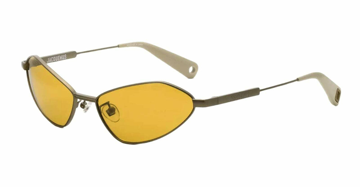 Jacquemus Bambino Metal - Matt Putty / Amber Lens Sunglasses