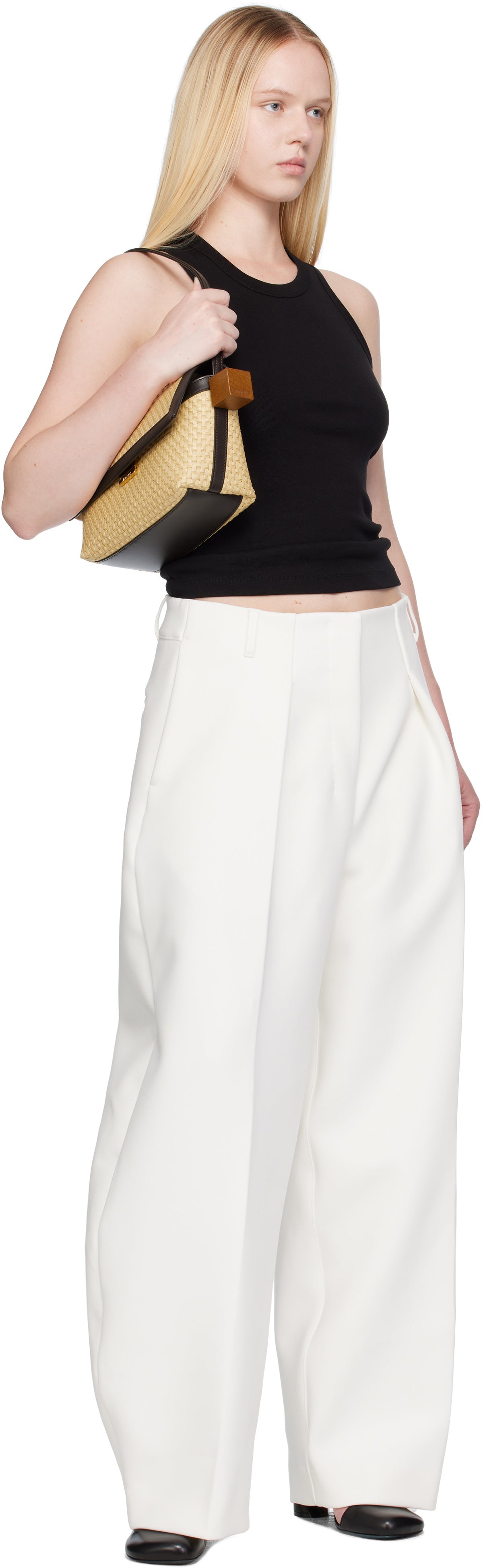 JACQUEMUS White La Croisière 'The Ovalo' Trousers