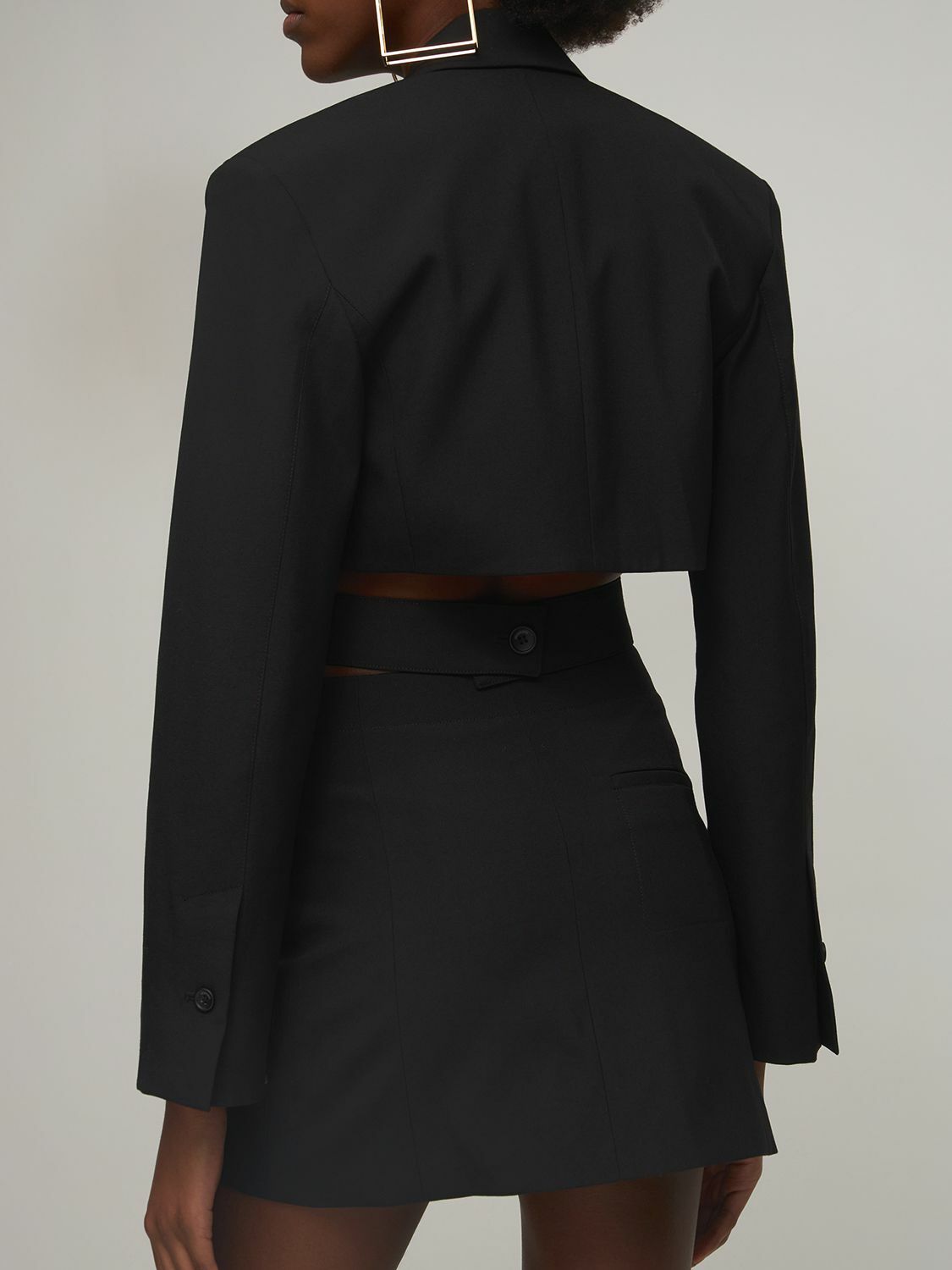 JACQUEMUS Le Robe Bari Wool Blazer Mini Dress
