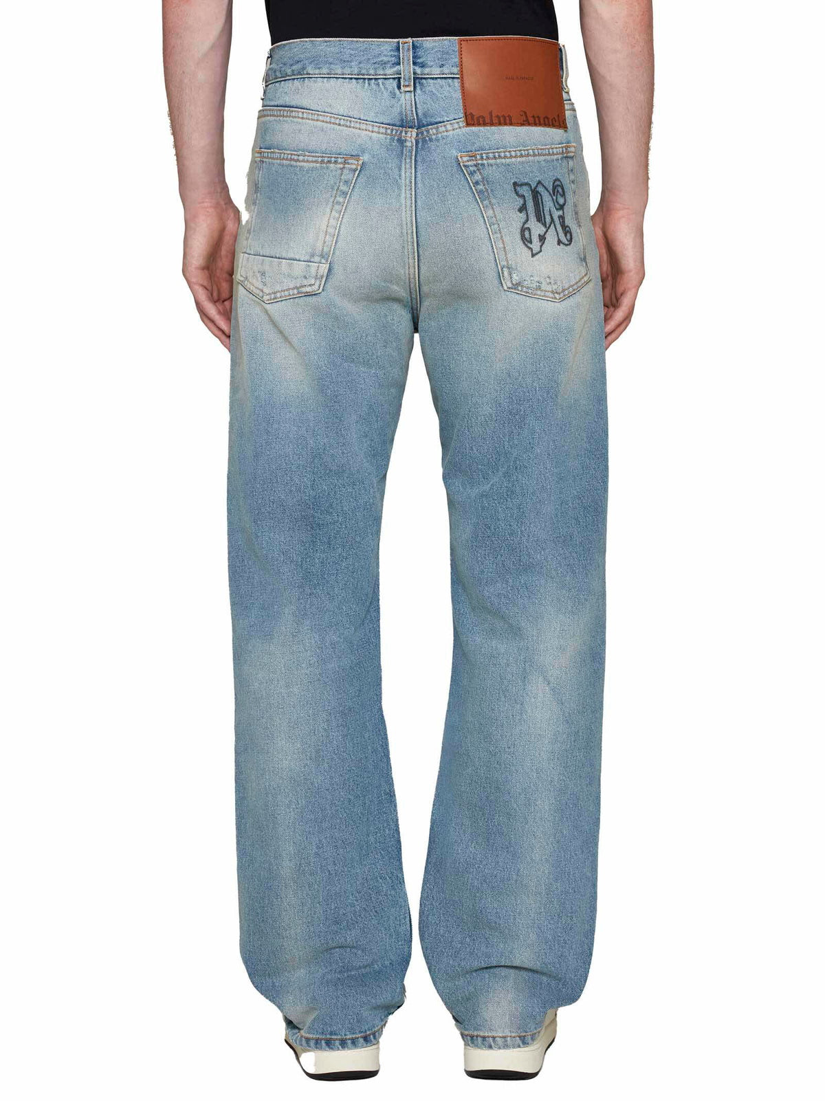 Palm Angels Monogram Loose Denim 5 Pocket Jeans