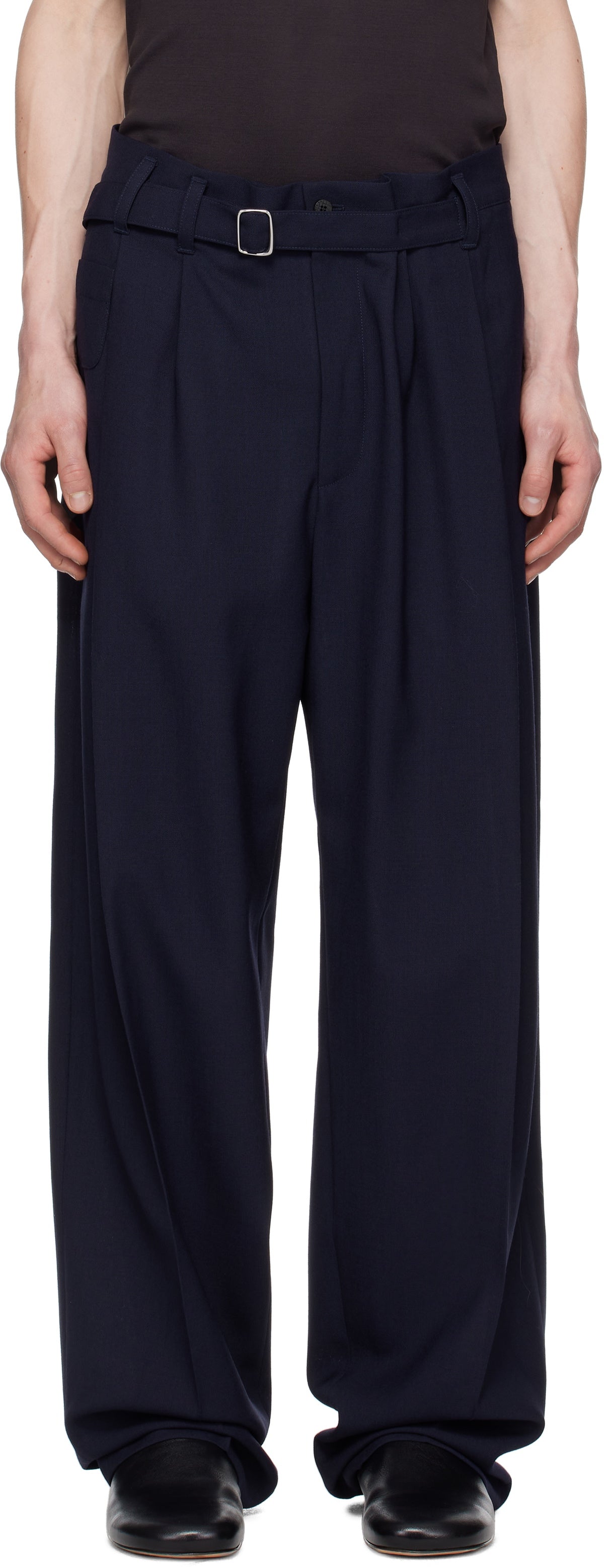 JACQUEMUS Navy La Croisière 'The Canevas' Trousers