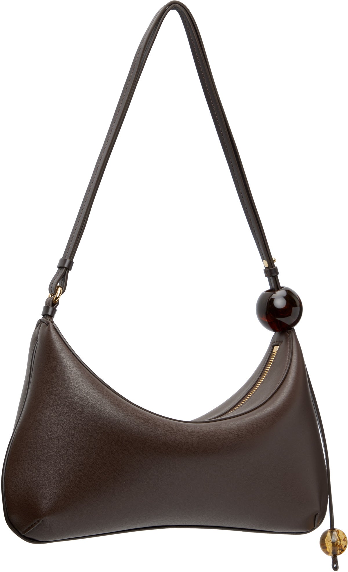JACQUEMUS Brown La Croisière 'The large Bisou Perle' Bag