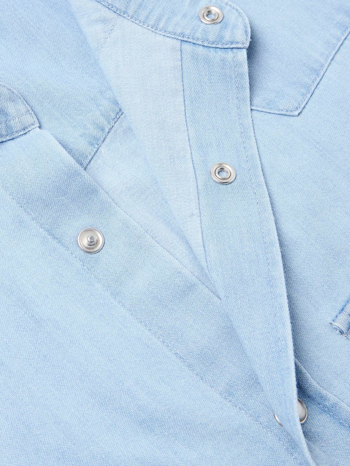 TOM FORD - Cotton-Chambray Western Shirt - Blue
