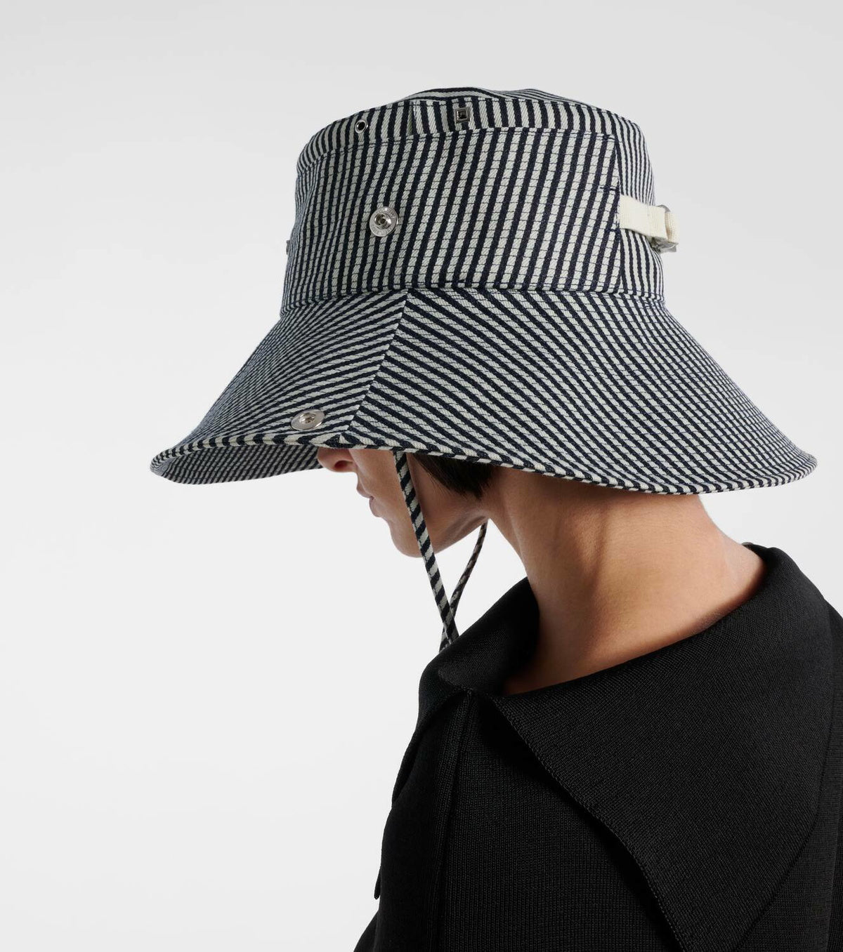 Jacquemus De-Nîmes striped denim bucket hat