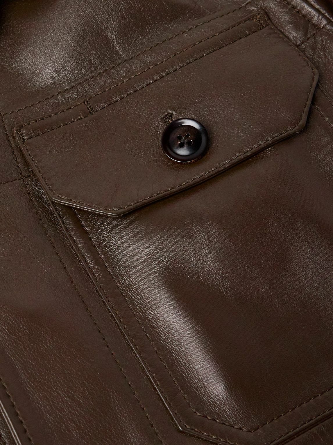 TOM FORD - Leather Jacket - Brown