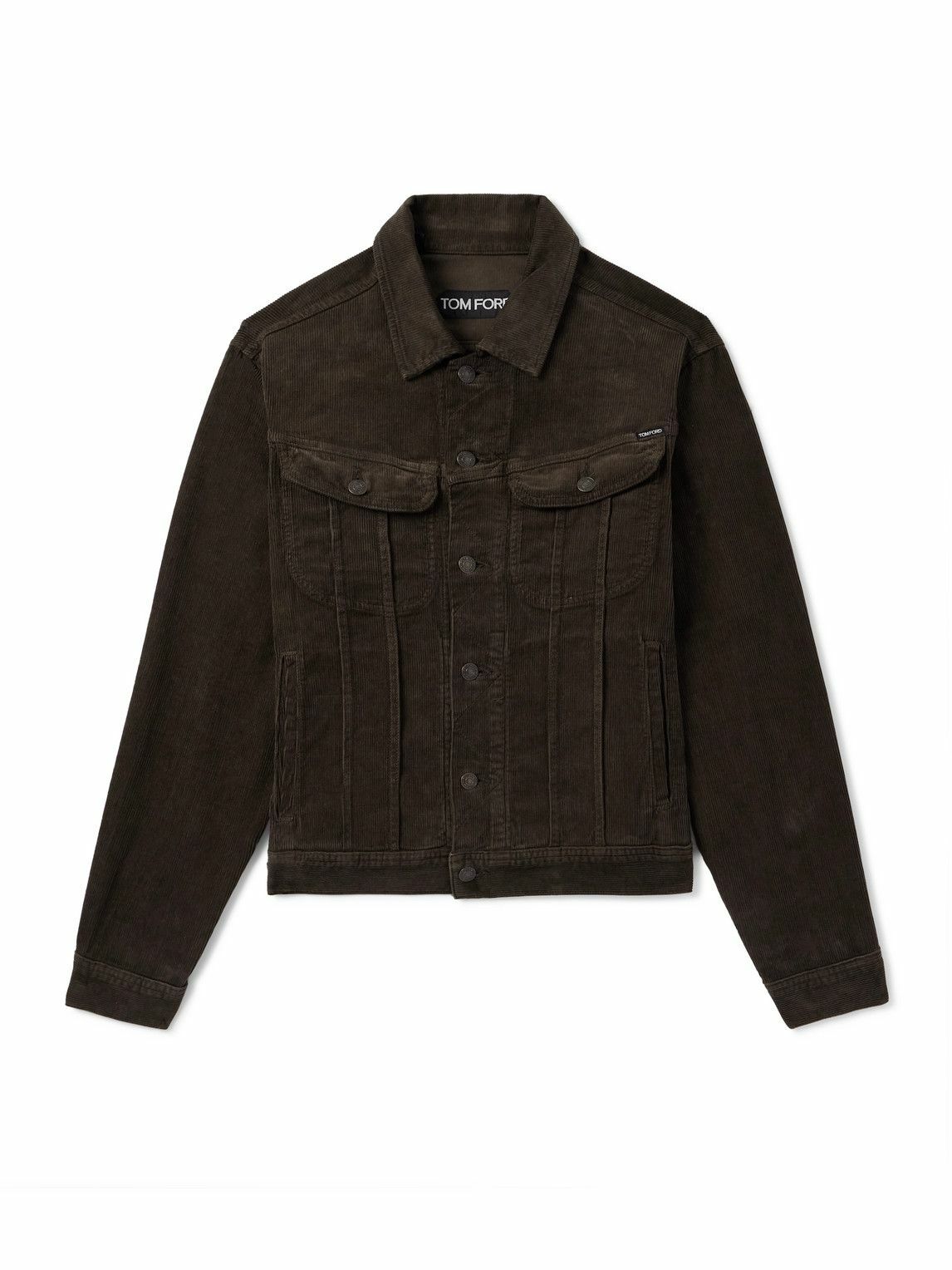 TOM FORD - Slim-Fit Cotton-Blend Corduroy Jacket - Brown