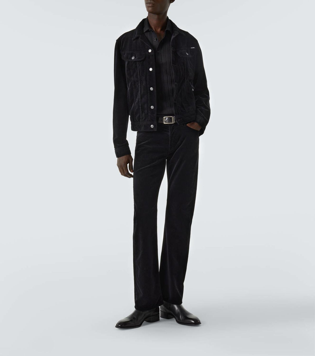 Tom Ford Cotton and silk polo shirt