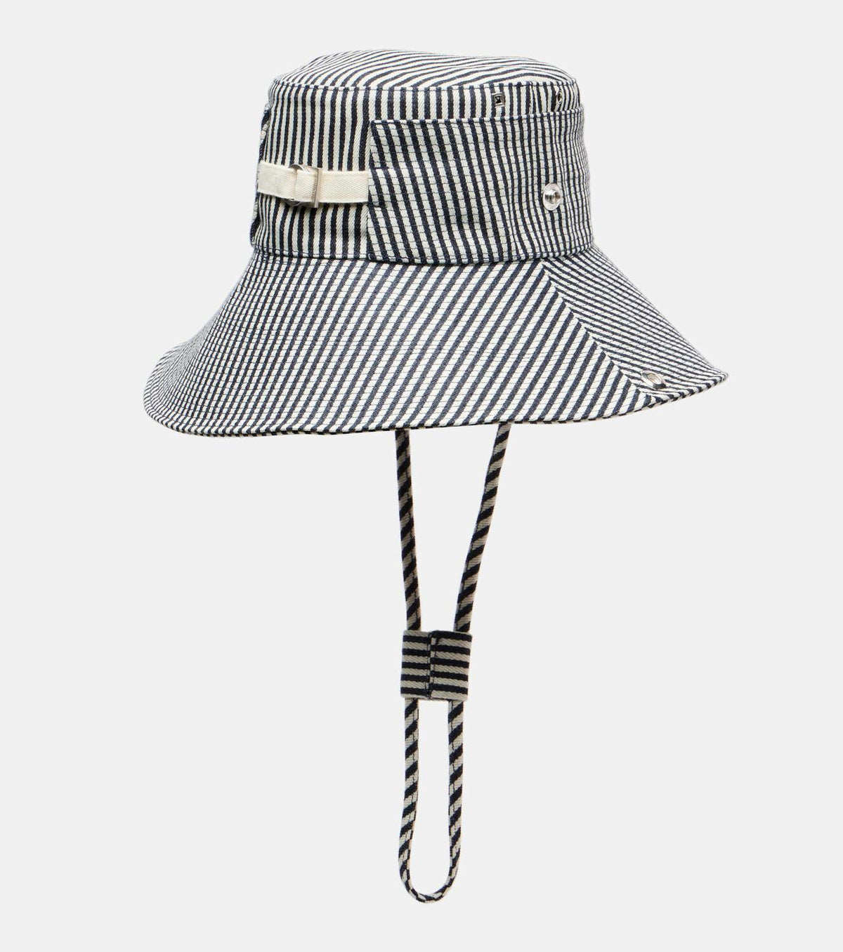 Jacquemus De-Nîmes striped denim bucket hat