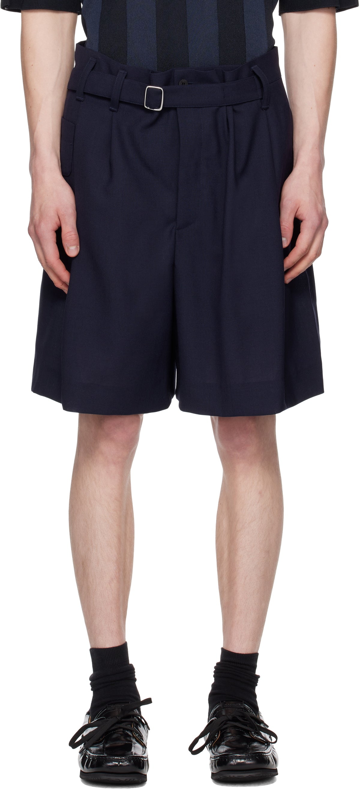 JACQUEMUS Navy La Croisière 'The Fernando' Shorts