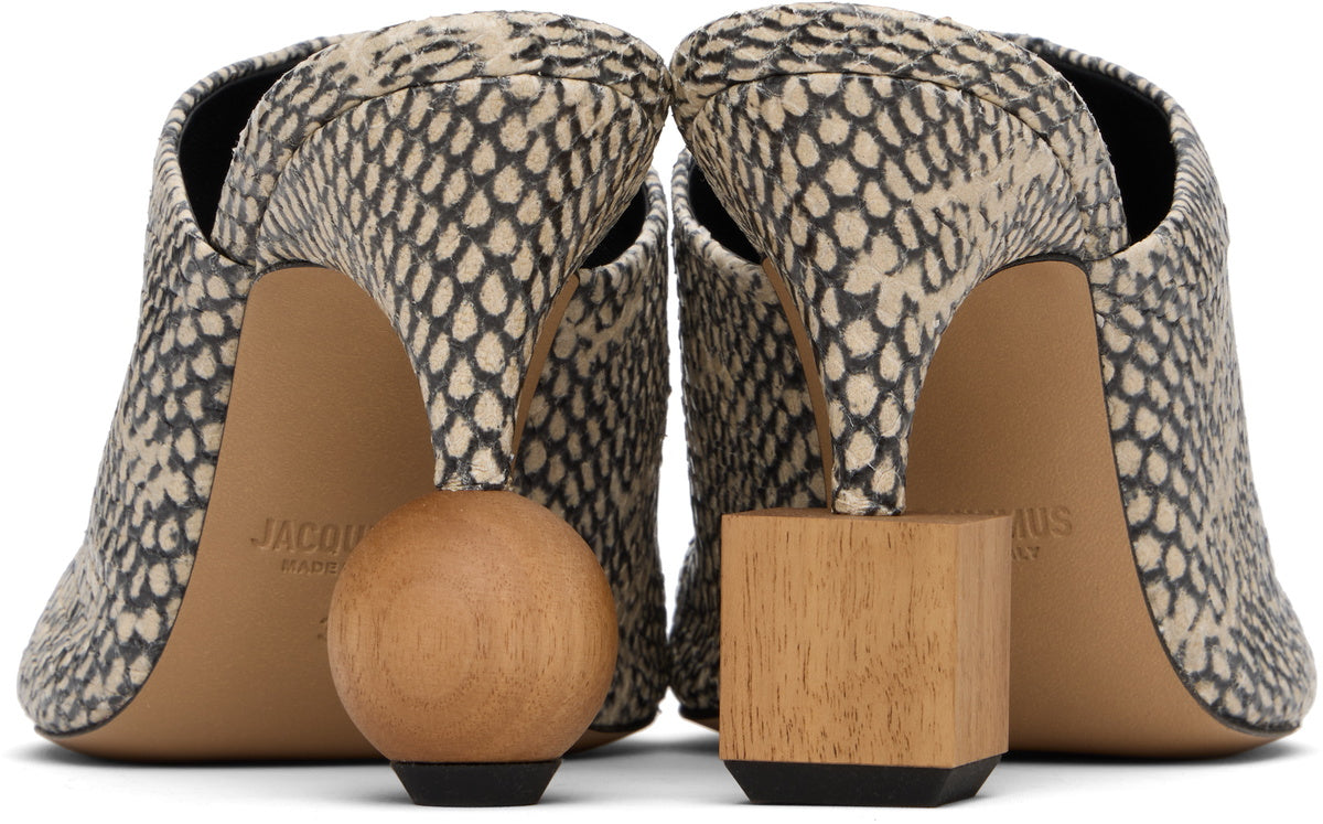 JACQUEMUS Beige 'The Bisou' Mules