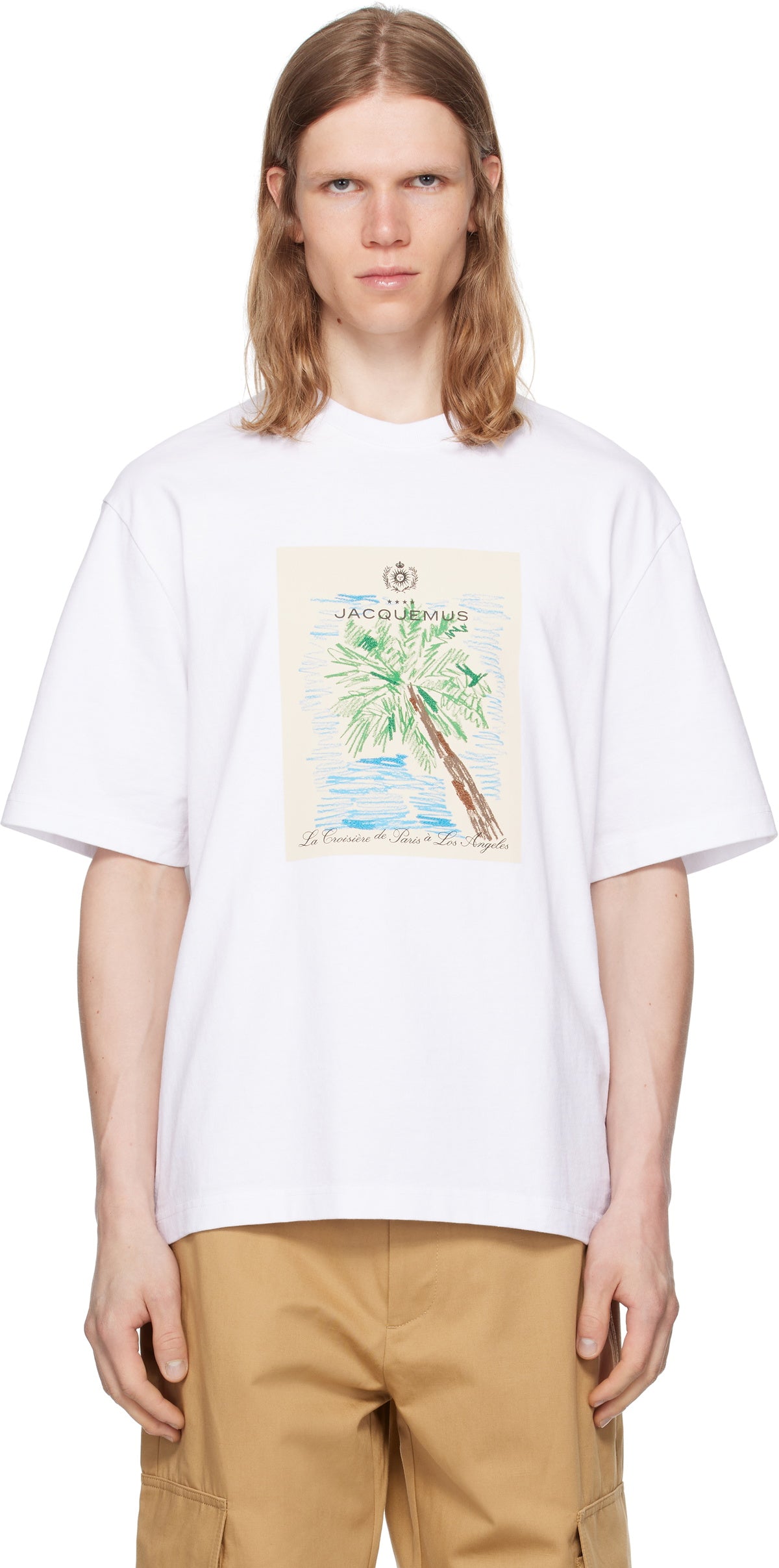 JACQUEMUS White La Croisière 'The Marino' T-shirt