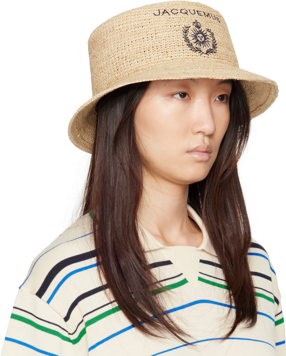JACQUEMUS Beige 'Le Bob Pesco' Beach Hat