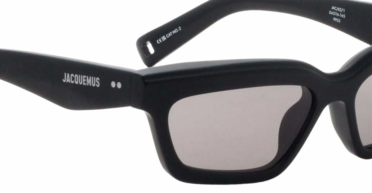 Jacquemus Salon - Matte Black / Grey Lens Sunglasses