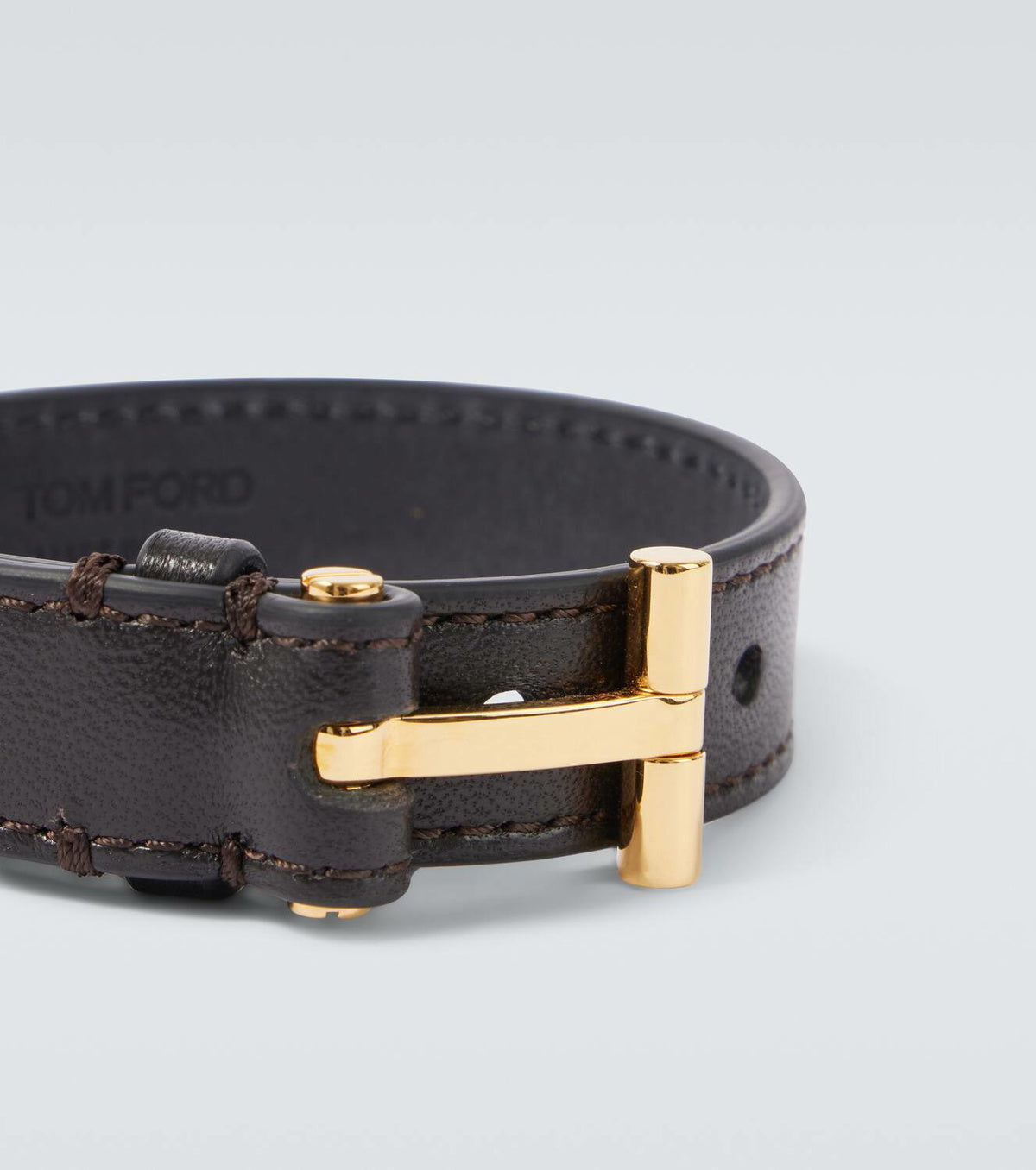Tom Ford T leather bracelet