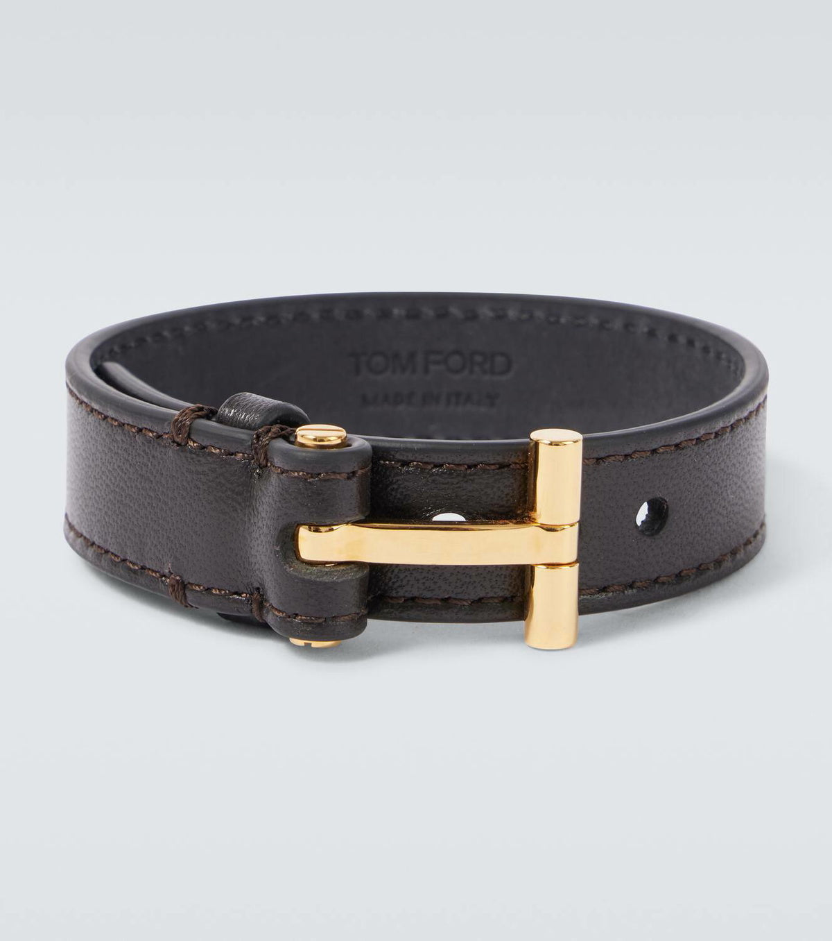 Tom Ford T leather bracelet