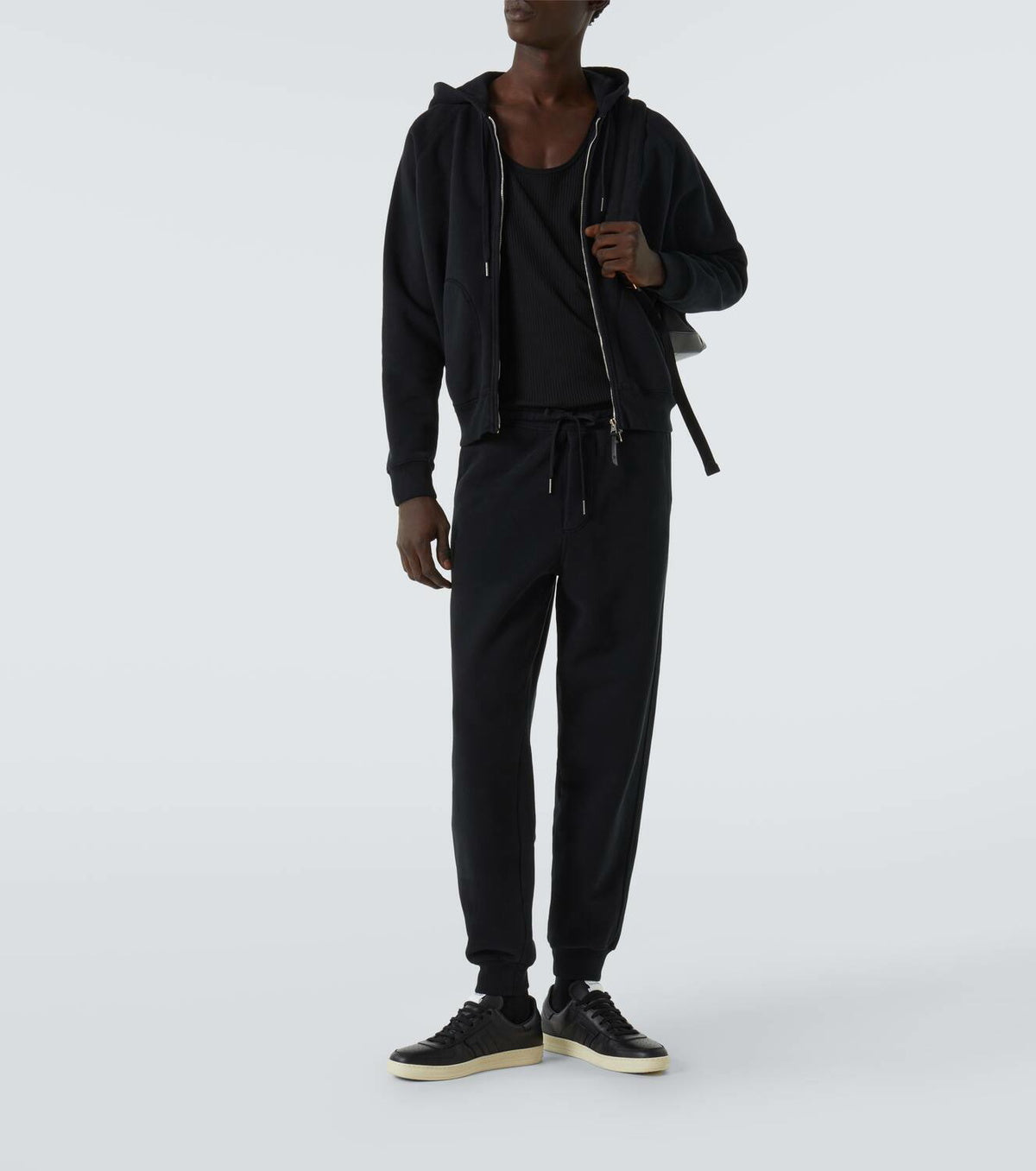 Tom Ford Cotton jersey zip-up hoodie
