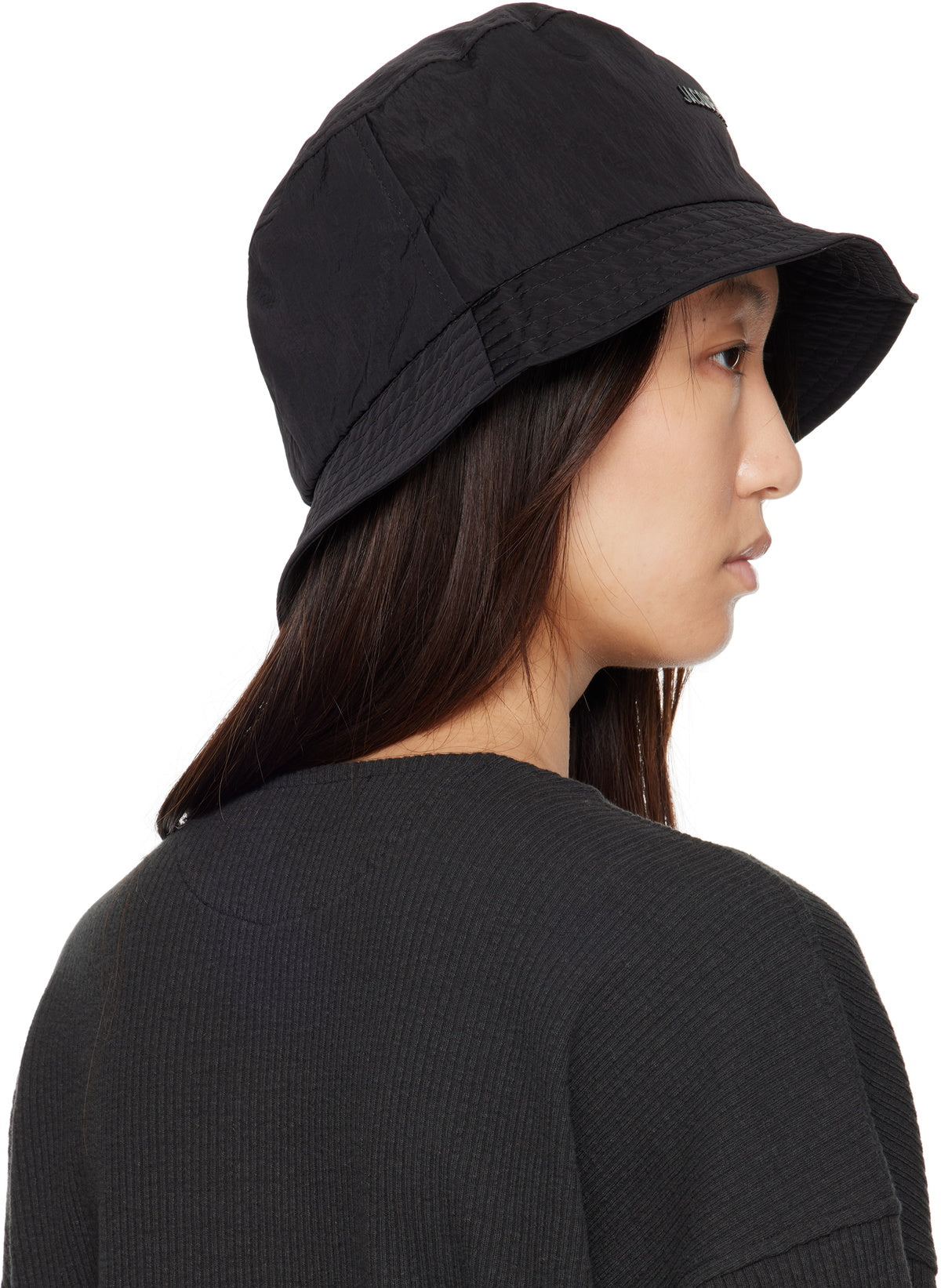 JACQUEMUS Black 'The Nylon' Bucket Hat