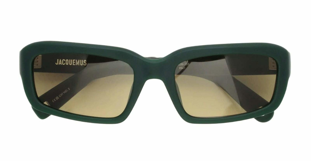 Jacquemus Marino - Matte Green / Green Lens Sunglasses