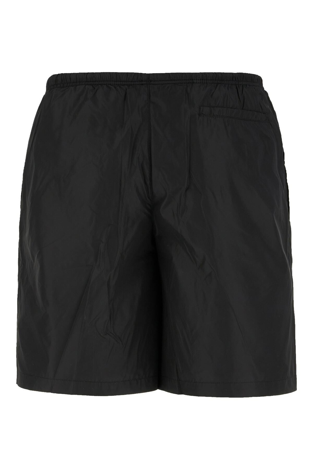 Palm Angels Black Nylon Swimming Shorts
