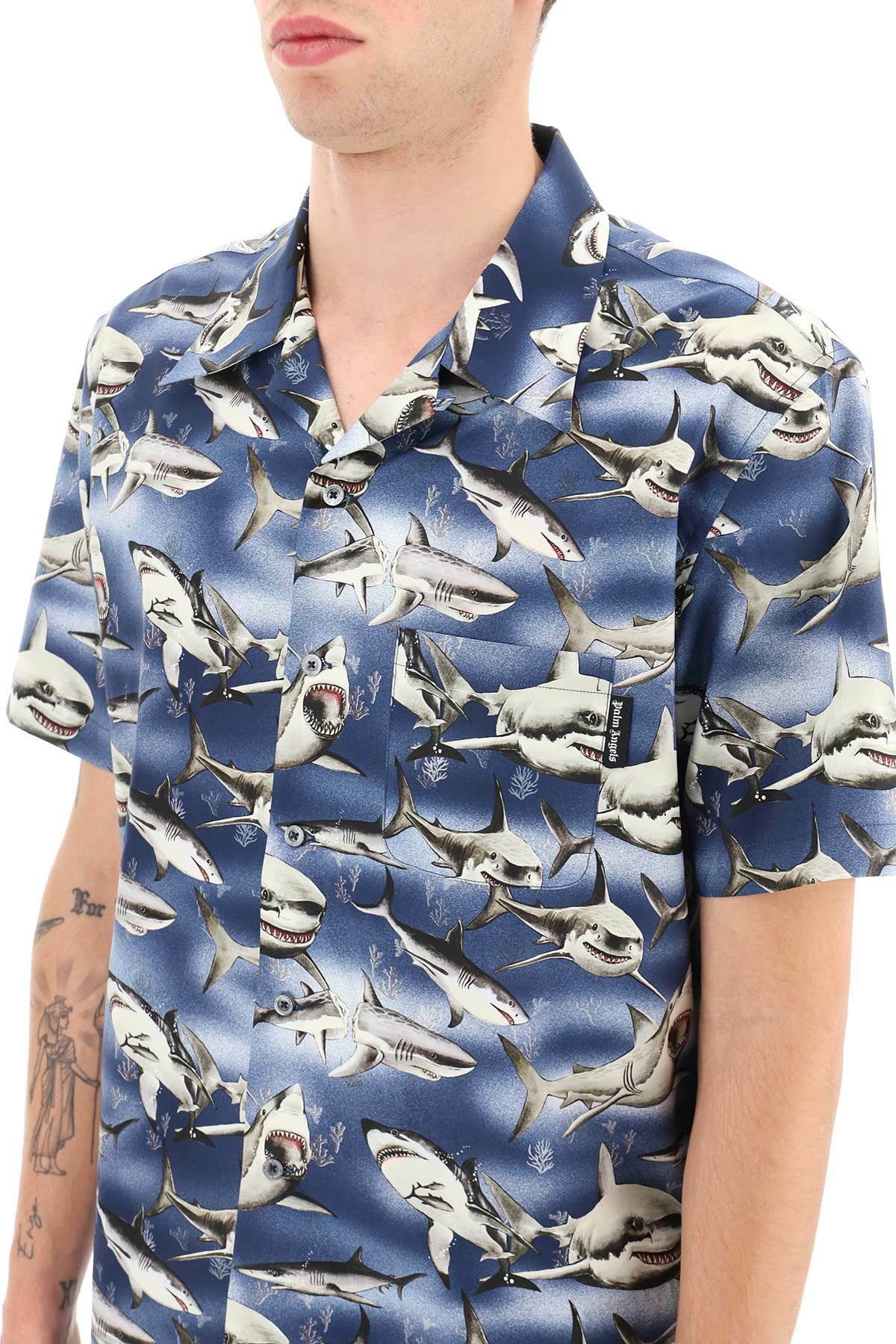 Palm Angels Shark Bowling Shirt