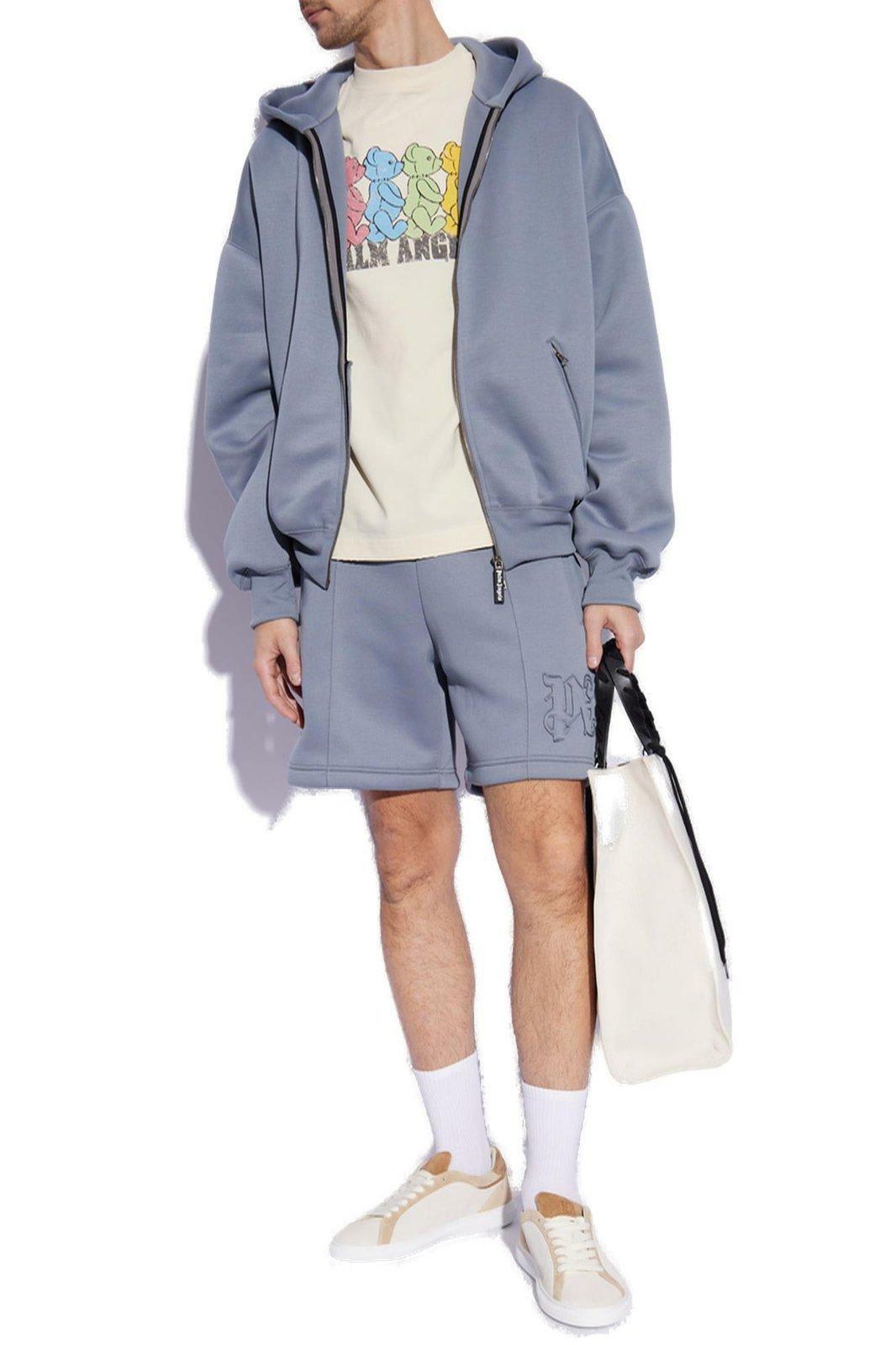 Palm Angels Monogram Pressed Crease Shorts
