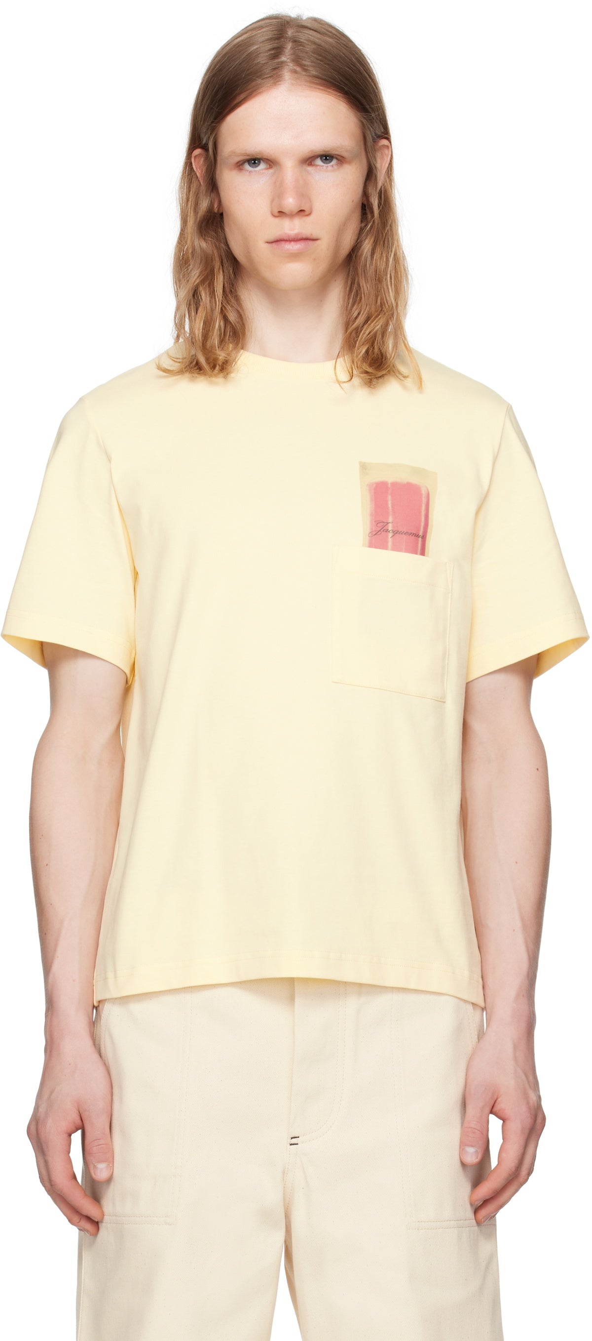 JACQUEMUS Yellow 'Le T-shirt Esquimau' T-shirt