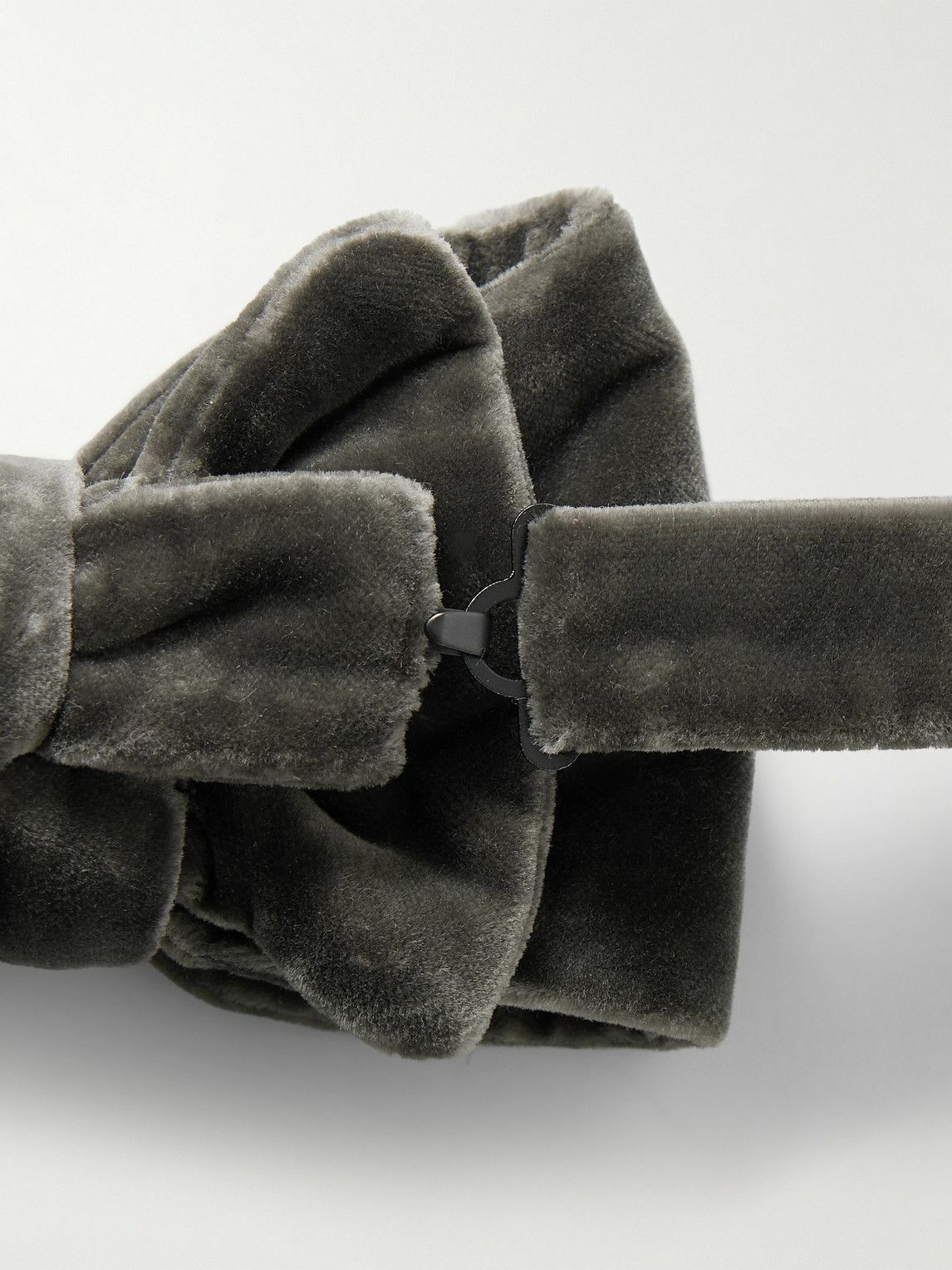 TOM FORD - Pre-Tied Cotton-Velvet Bow Tie