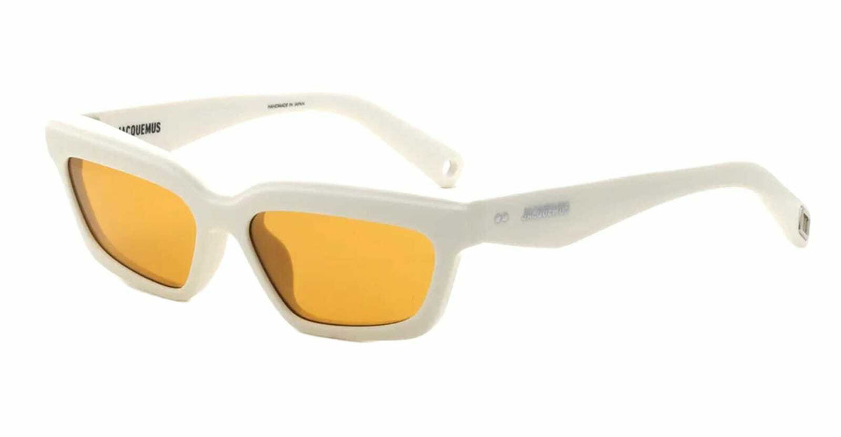 Jacquemus Salon - White / Amber Lens Sunglasses