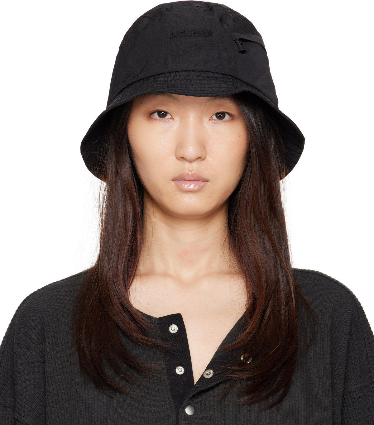 JACQUEMUS Black 'The Nylon' Bucket Hat