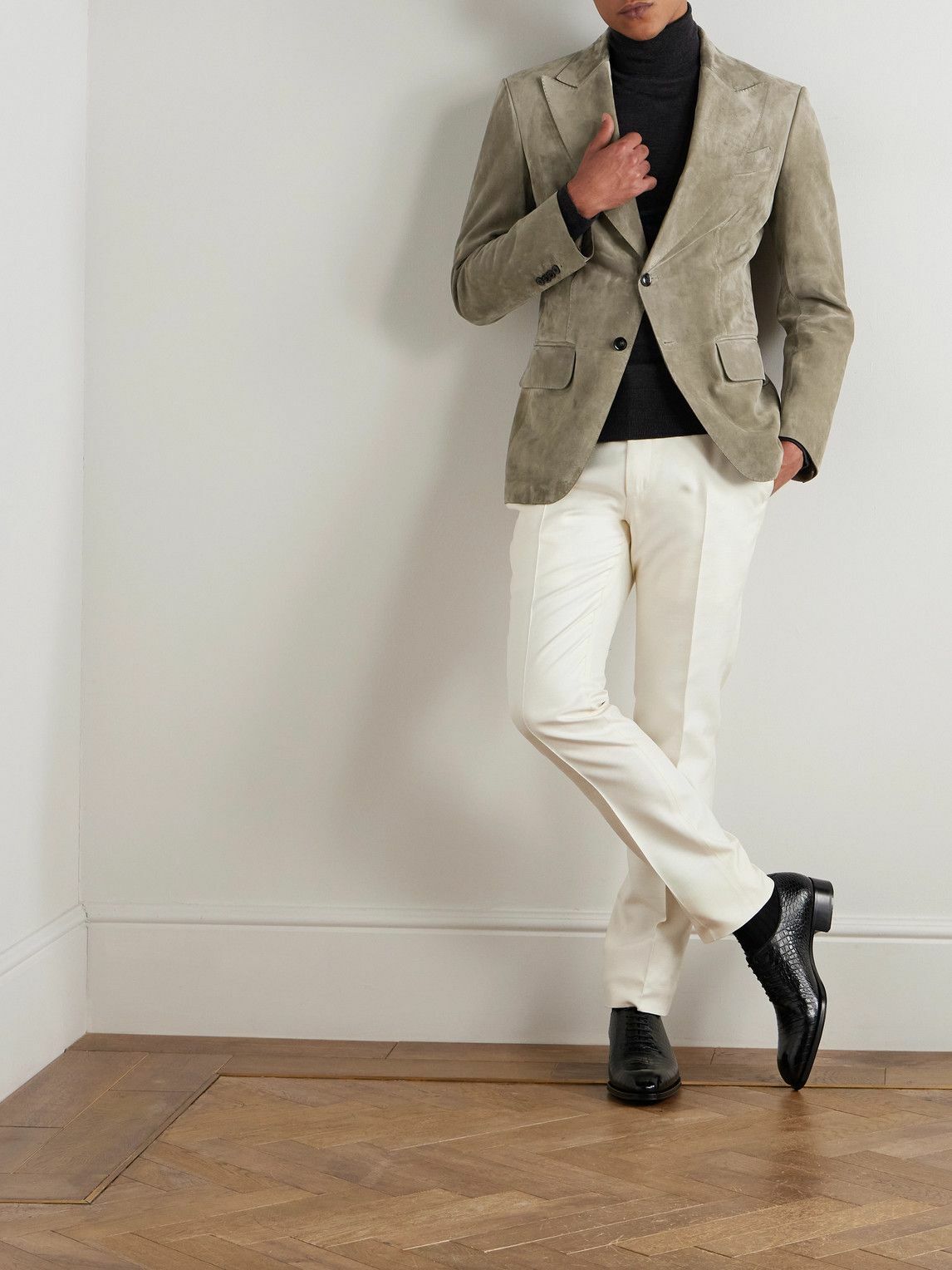 Tom Ford - Dyllan Suede Blazer - Neutrals