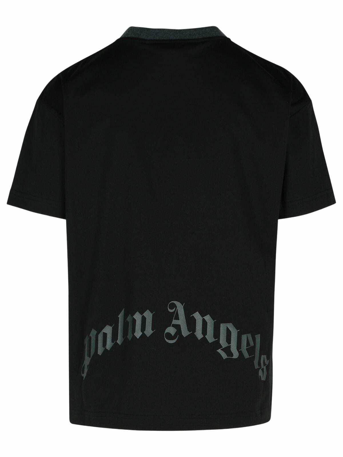 Palm Angels palms Curved Black Cotton Blend T-shirt