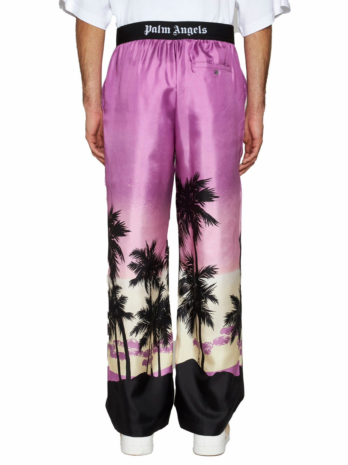 Palm Angels Printed Silk Pyjama Pant