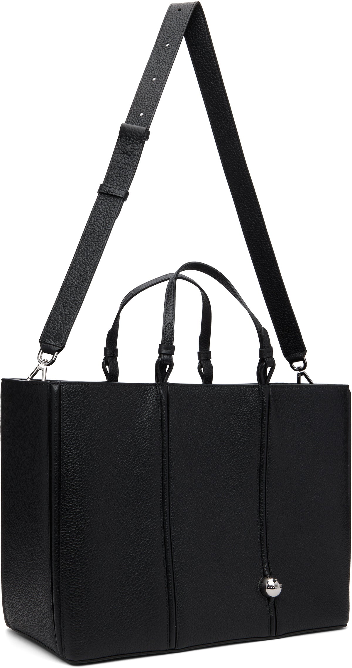 JACQUEMUS Black La Croisière 'The Marino horizontal shopping' Tote