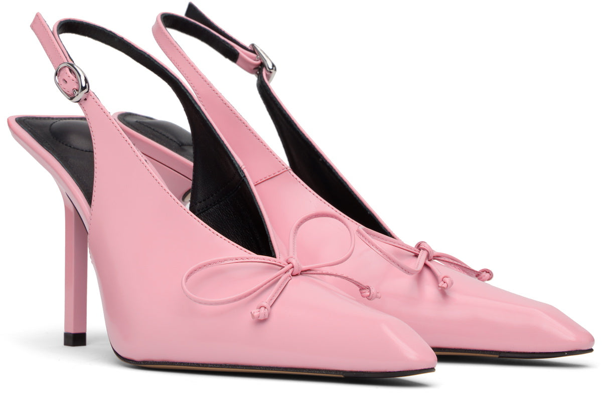 JACQUEMUS Pink 'The high Cubisto slingbacks' Heels
