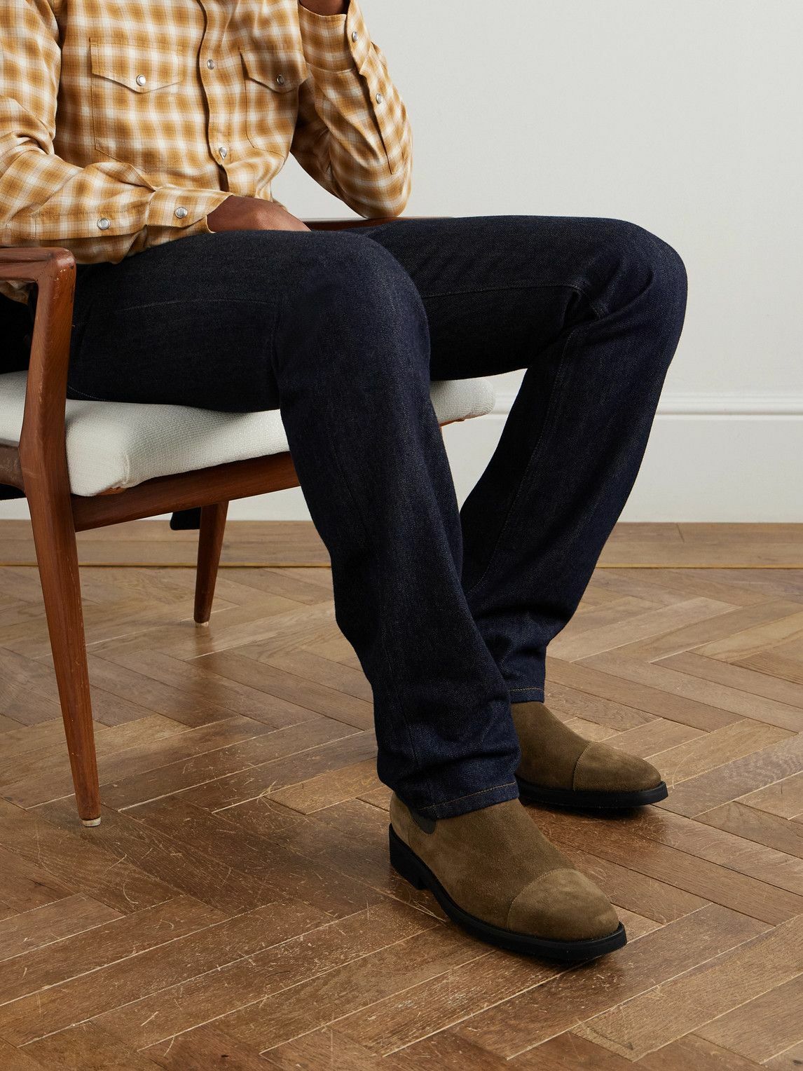 TOM FORD - Suede Chelsea Boots - Brown