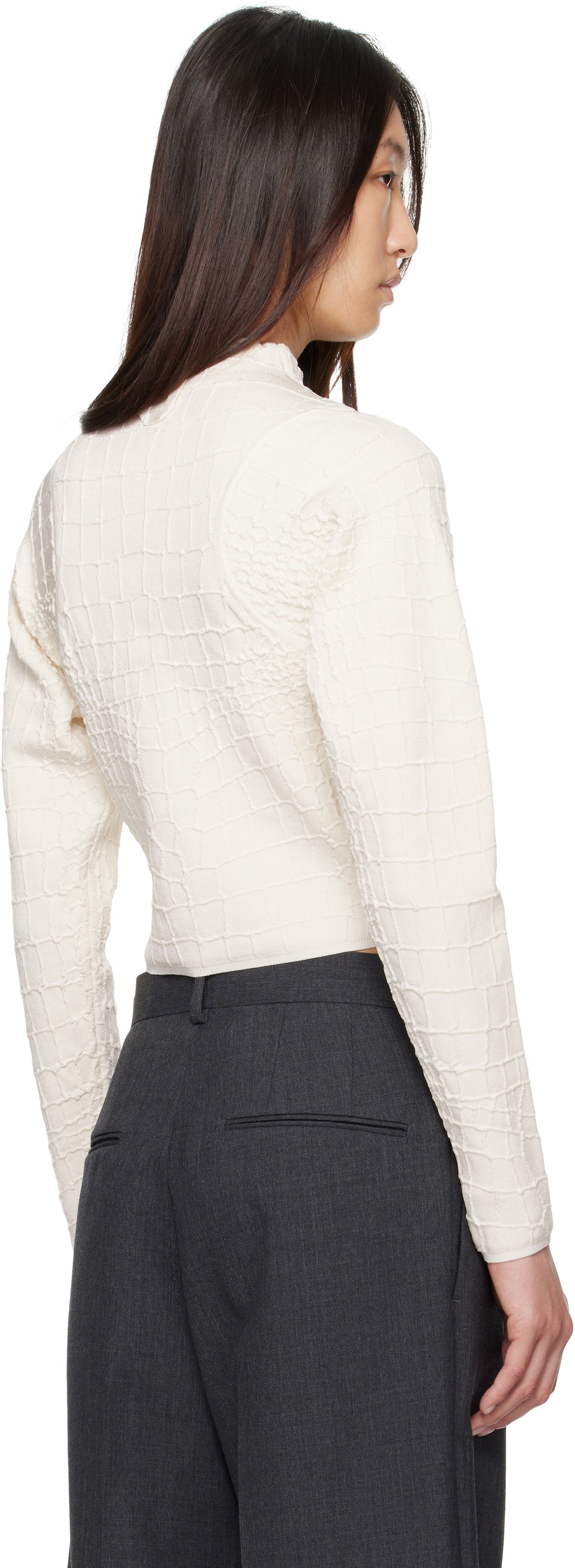 JACQUEMUS Off-White La Croisière 'The Scala' Cardigan